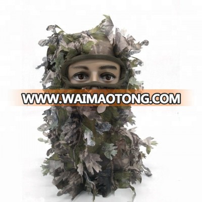 Camouflage 3D Leaf Face Mask Camo Face Shield Hunting Mask Lightweight Camo Face Mask