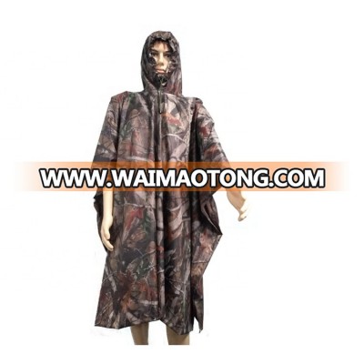 Outdoor Camouflage Shelter Ground Sheet Waterproof camo raincoat Military rain poncho