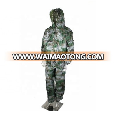 Hunting Camo Suits Netting Ghillie suit Army green camo suits