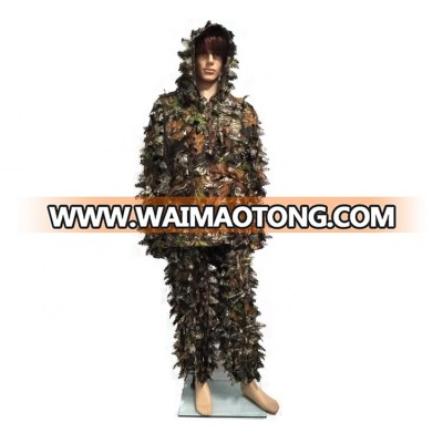 Outdoor Camo Suits  Army Sniper Military Clothes Camouflage Clothing 3D Leaf Ghillie Suit