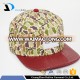 Daijun New Design OEM Hot Sale 100%Cotton Leather Plastic Buckle Patch Custom Men Red Camo Hat