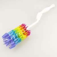 Flexible silicone  cleaning brushes, Extra long Reusable  baby cleaning brushes